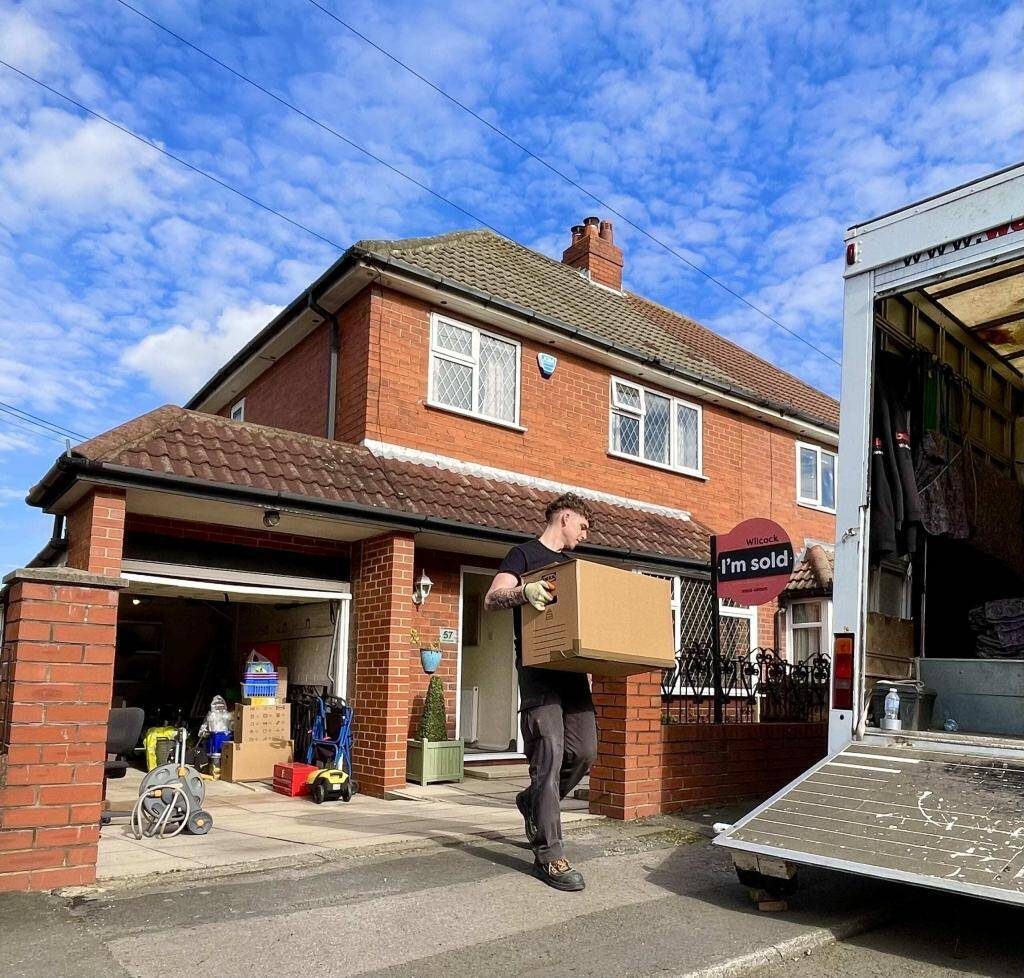 Bellwoods crew loading a house removal in Huddersfield